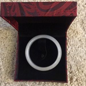 6cm White Jade Bracelet